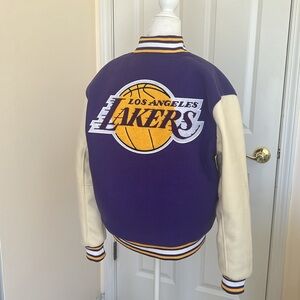 NEW + Sold Out Womens LA Lakers Letterman Jacket